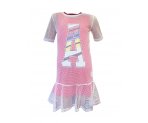 Стильное платье-сетка  для девочек, арт. XL702431.
