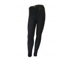 Плотнооблегающие черные брюки для девочек, арт. А17061-1.