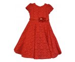 Пышное красное платье с принтом -звезды, арт. GL1325167С.