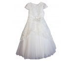 Пышное белое платье с принтом -звезды, арт. GL1325148С.