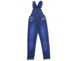 Стильный джинсовый полукомбинезон для девочек, арт. I34490.