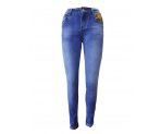 Стильные джинсы с золотыми пайетками на карманах, арт. I34471.