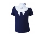 Комбинированная блузка с коротким рукавом, арт. К701455.