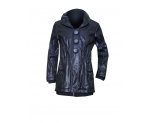 Модная удлиненная куртка для девочек, материал верха - искусственная кожа, арт.90231.